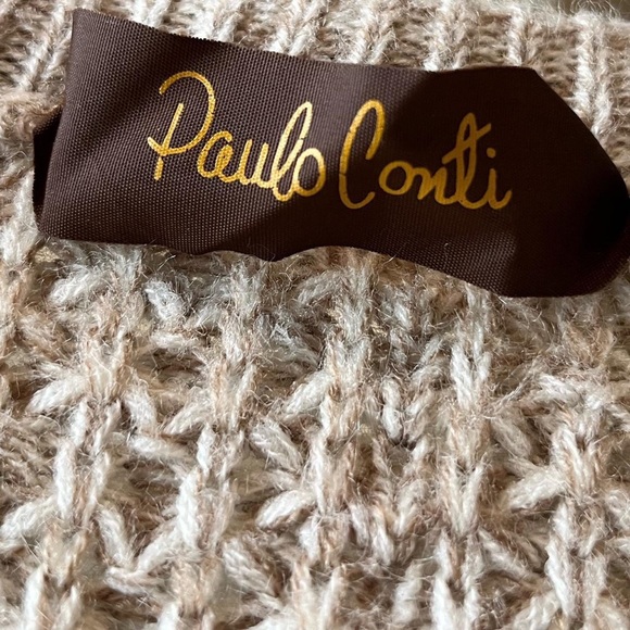 Vintage heavyknit oversized grandpa v neck sweater - Picture 4 of 4